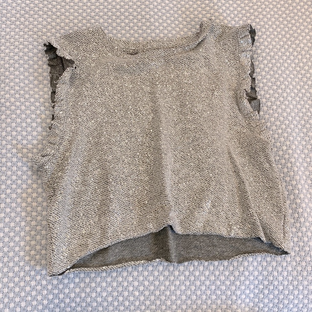 MIA silver teens top